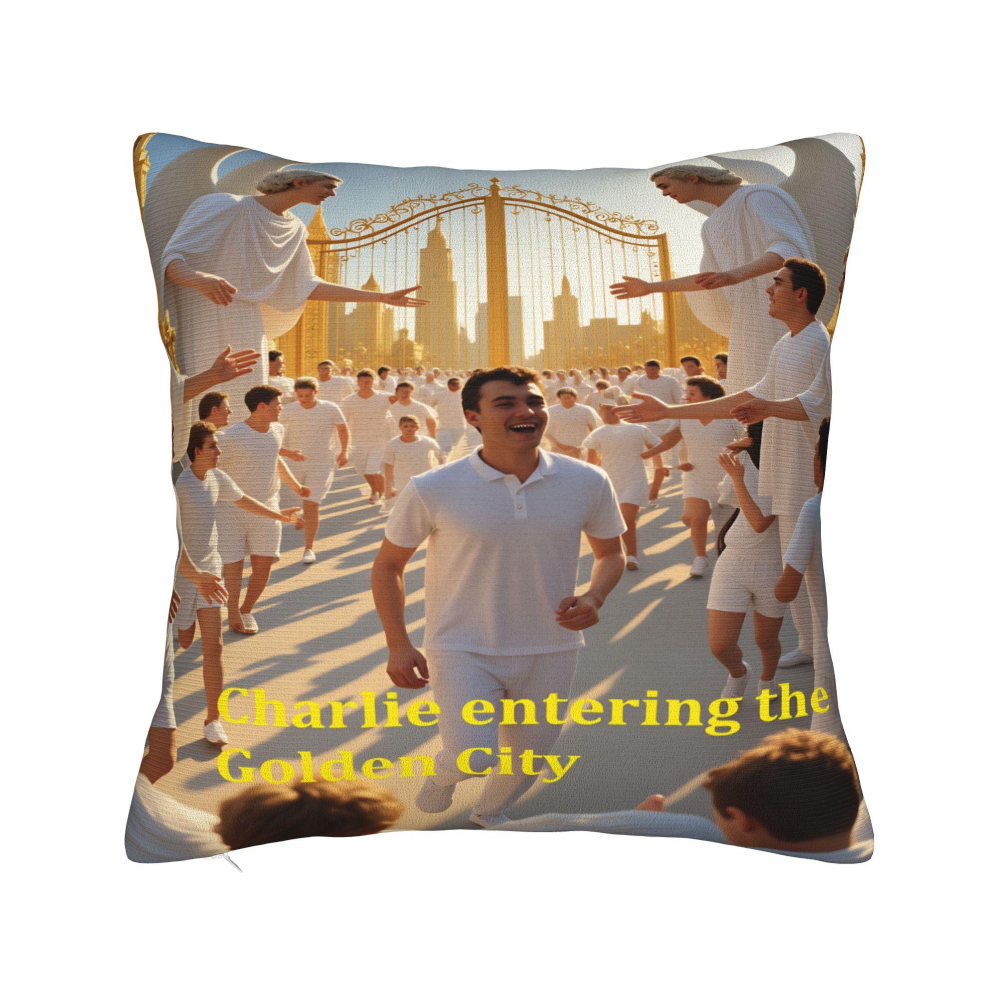 

Charlie Kirk Angelic Advocate Pillow Case Custom Pillow Cover Funny Pillowcases For Sofa Home Decoration 12x12Inch