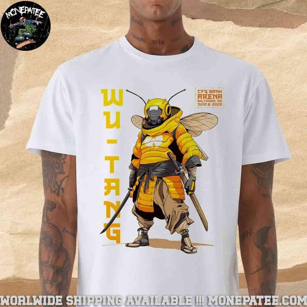 NEW! Wu-Tang Baltimore Md On Jun 06 2026 At Cfg Bank Arena Merchandise Tee