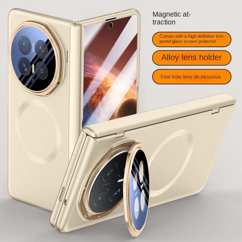 Wbudowany Pierścień Magnetyczny Z Folia Ze Szkła Hartowanego Etui Ochronne Dla Honor Magic V6 magic v5 Pokrowiec Ochronny Na Zawias