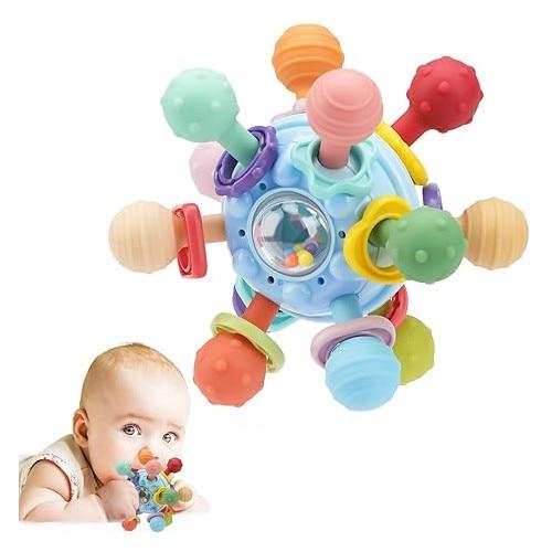 Baby Toys 0-6 Months Interactive Visual Cognitive Stimulation BPA-Free Blue Adorable Design