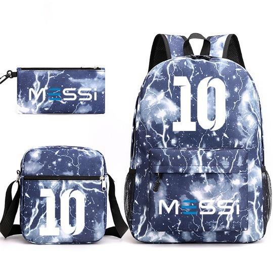 Peripheral Printed Schoolbag 3-Piece Pencil Case Shoulder Bag Backpack