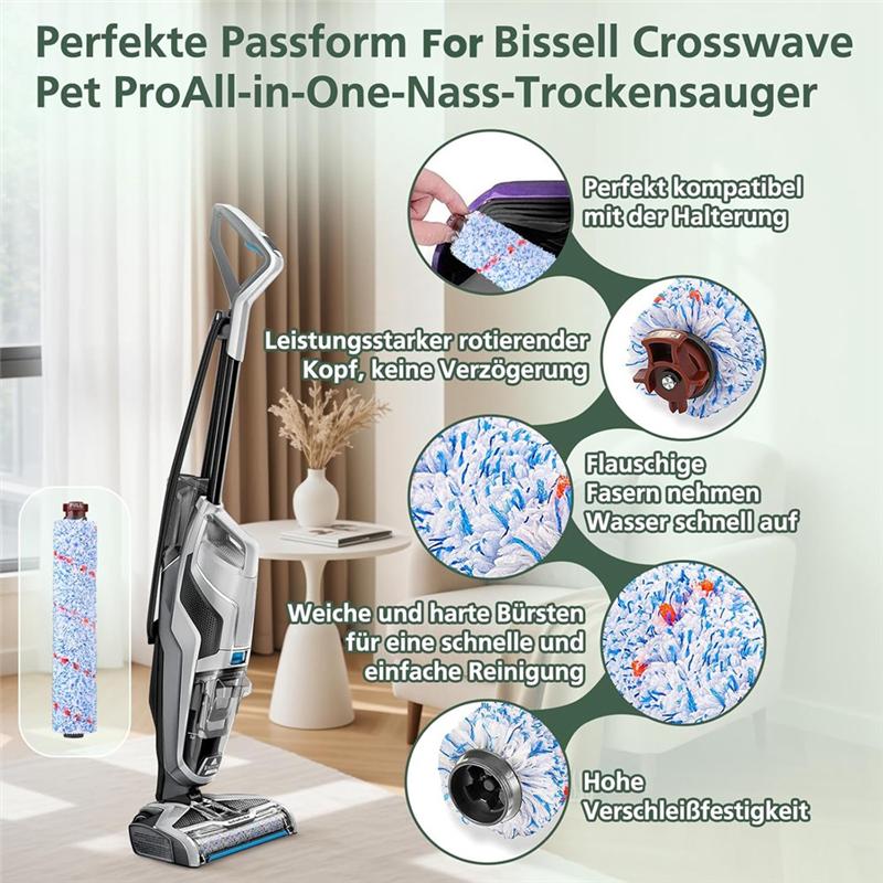 Щетки для разных поверхностей 1868 + Фильтры 1866 Для Bissell Crosswave 17132 2225N 2582N 25821 2519 Запчасти для пылесоса
