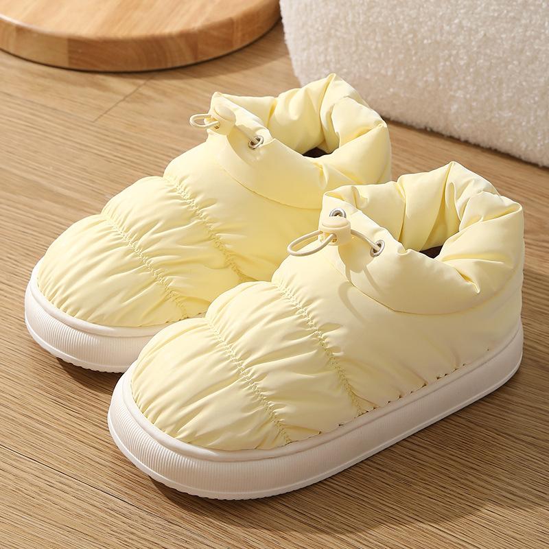 Женские зимние ботинки больших размеров, повседневные, короткие, из бисквита, на толстом каблуке, из хлопка, водонепроницаемые, размеры 36-41 40-41(one size smaller)