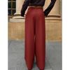JKASHDK Moda damă ocazional cu imprimeu în culori uni Pantaloni cu talie înaltă Pantaloni și capris