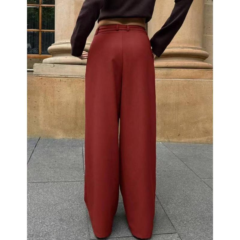 JKASHDK Moda damă ocazional cu imprimeu în culori uni Pantaloni cu talie înaltă Pantaloni și capris