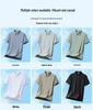 Summer Men's Ice Silk Short-Sleeve Round Neck T-shirt - Lightweight Casual Sports Top