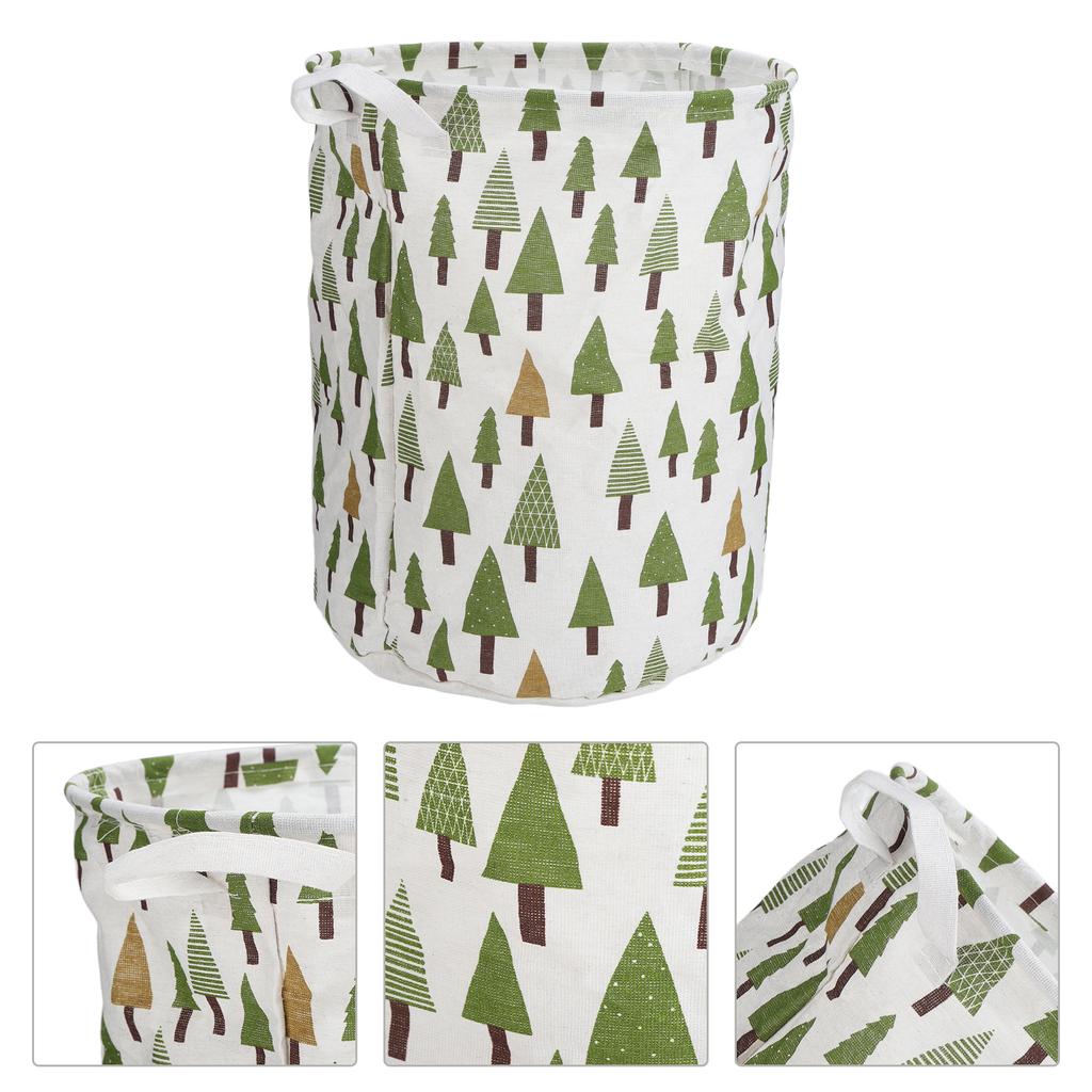 Laundry Basket Canvas Collapsible Washable Drawstring Clothes Hamper for Barber Shop