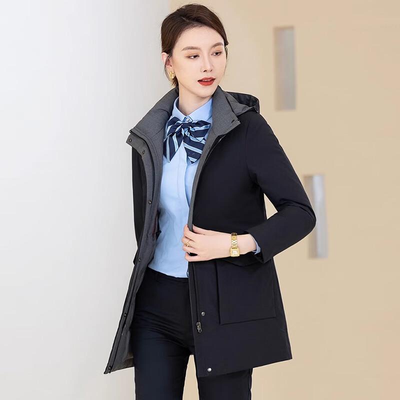 Teluoman Unisex Mid-Length Professional Down Jacket