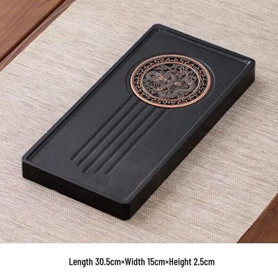 Elegant Wooden Dry Bubble Tea Tray
