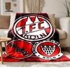 FC Cologne  Soft and comfortable flannel Suitable for sofas living rooms outdoor camping travel and also makes a great anniversary gif