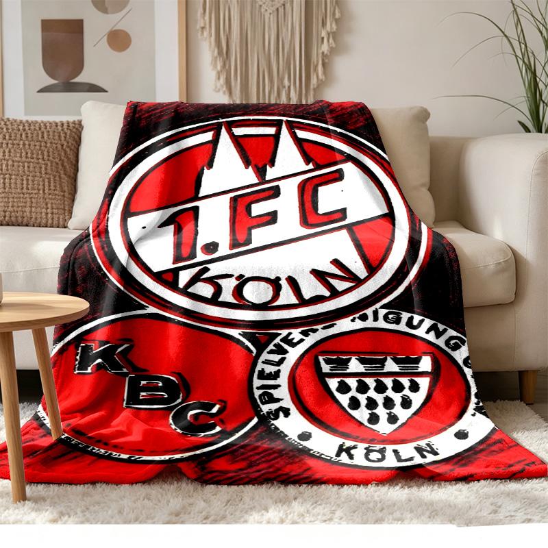 FC Cologne  Soft and comfortable flannel Suitable for sofas living rooms outdoor camping travel and also makes a great anniversary gif
