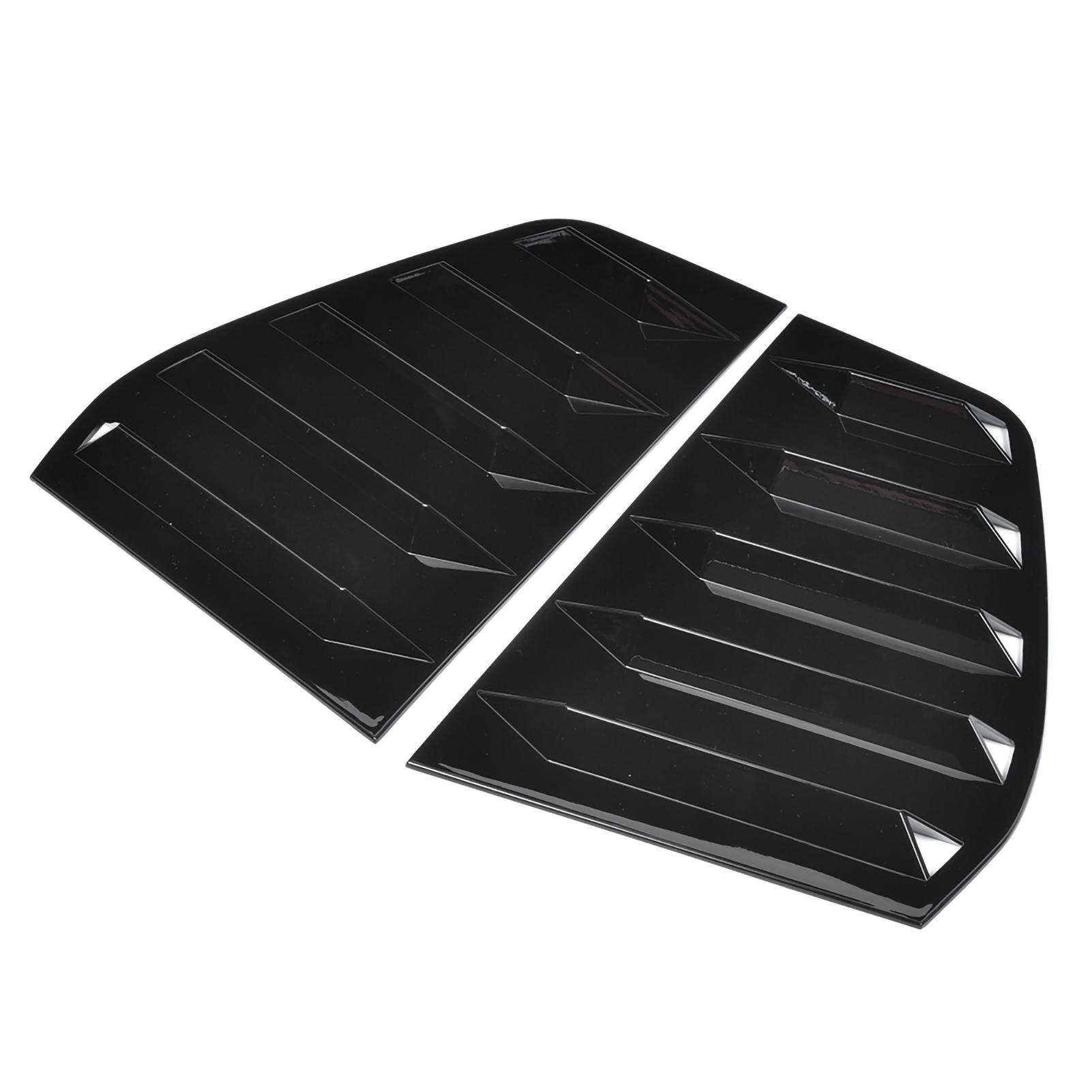 

Pair of Side Vent Window Scoop Louver Trim Car Modification Fit for R Mk6 2009 2013Glossy Black