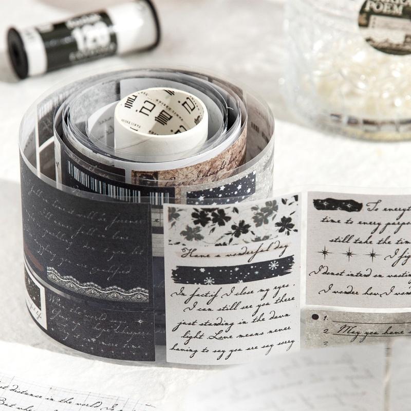 1 pièce Décoration DIY Rubans Adhésifs Poème de Narrateur Japonais pour Jeunes Filles Rubans Washi Rubans de Masquage autocollants papeterie