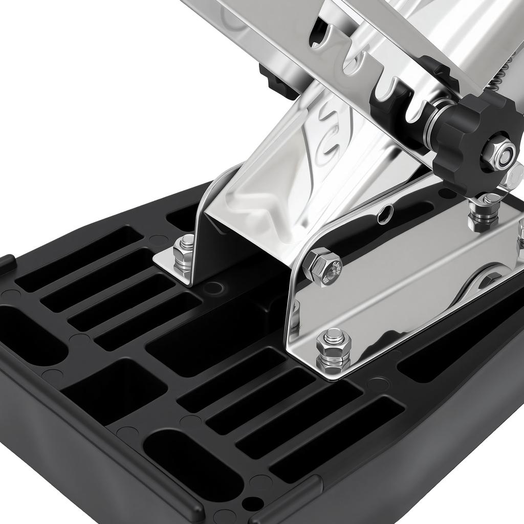 Marine 304 Stainless Steel Outboard Motor Bracket Heavy Duty Kicker Engine Support For 7.5-20HP 2 Stroke Boat Marine Engine