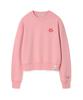 WACKY WILLY [25Fw] Women'S Lily Wappen Crop Sweatshirt Pink