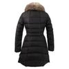 MONCLER [Domestic regular] HIRONDELLE hoodie down with fox fur collar coat 0 blackUsed