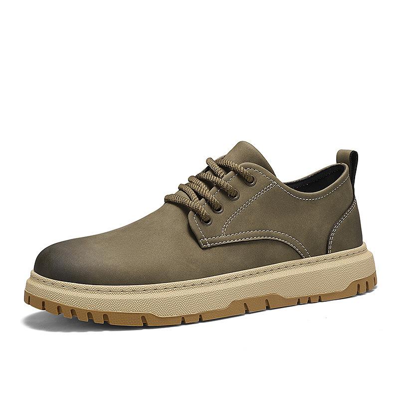 

2025 spring men s tooling shoes fashion trend with high quality retro men s shoes sports fashion board shoes 44 хаки