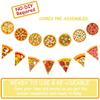 2pcs Pizza Party Banners Pizza Birthday Party Decorations Pizza Theme Cutout Bannes for Pizza Birthday Party Baby Shower Supplies