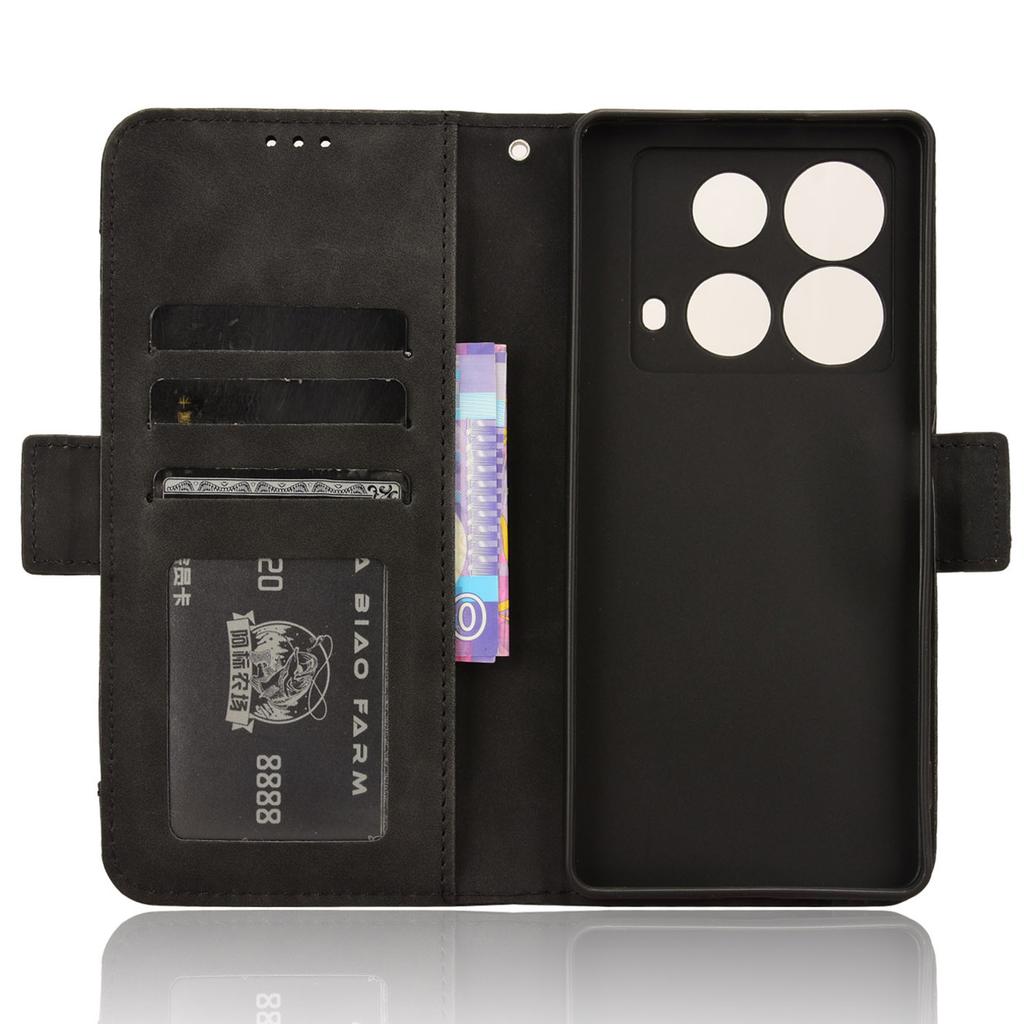 For Infinix Note 40 X6853 Case Shock-Absorbent Leather Phone Shell with Multiple Card Slots