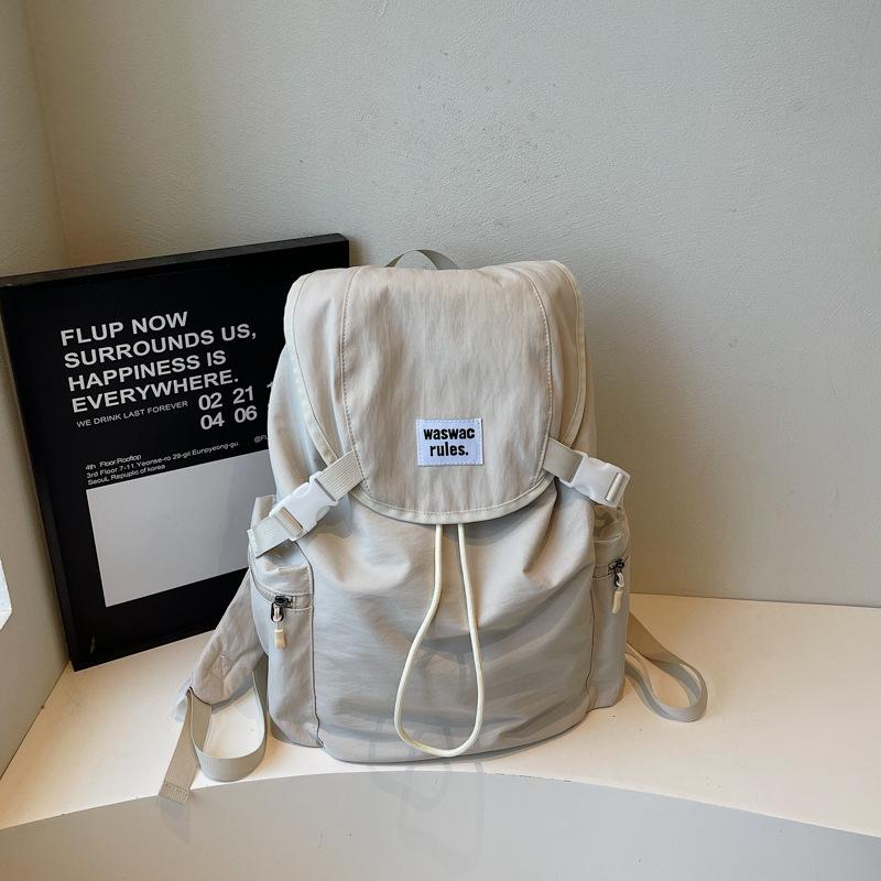 2025 New Fashion Casual Backpack Women's Niche Trend Backpack Large Capacity Flip Student School Bag