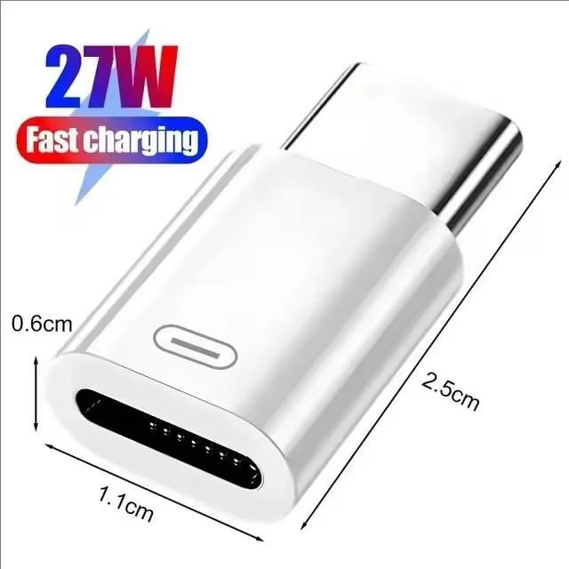 3-1Pcs Female To Type C Male Adapter for iPhone 17 16 15 Samsung USB C Charging Converters IOS To Type C Converter