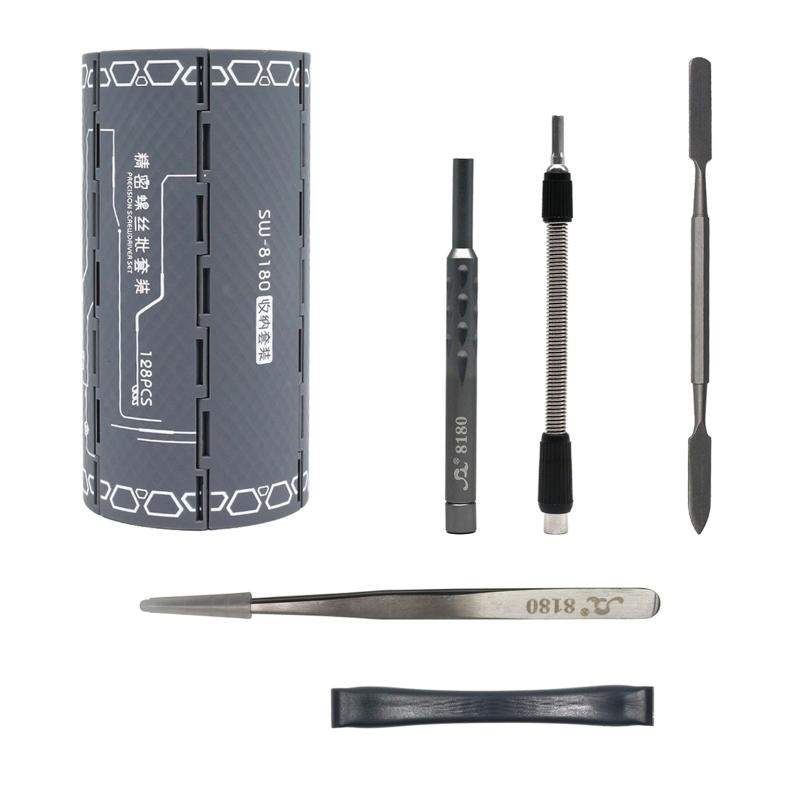 Набор прецизионных отверток 128 в 1 Профессиональный магнитный набор инструментов для ремонта для компьютера, ноутбука, Macbook, игровой консоли 1