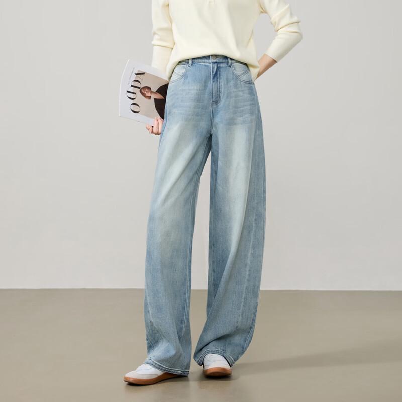 

ESE-Y Women s Curved Blade Wide-Leg Jeans 29