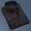 Spring Main Promotion Men's Long-sleeved Shirt Business Casual Solid Color Bottoming Close-fitting Clothing