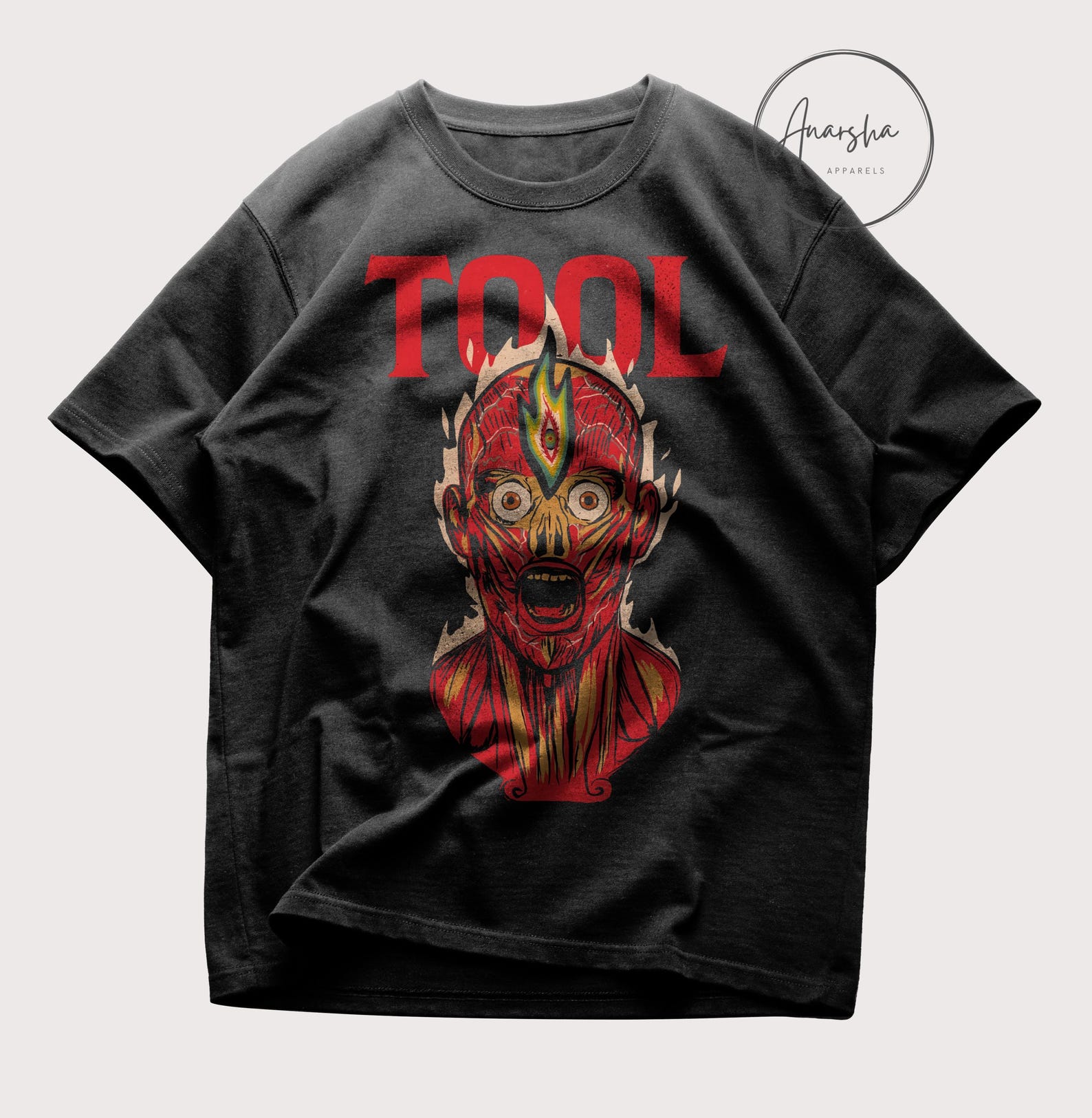 TOOL T-Shirt - Metal Music Shirt - Lateralus Album Shirt - Fear Inoculum - 10000 Days - Undertow - TOOL Merch - Unisex Rocker Clothing 2XL