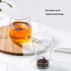 Mushroom Glass Tea Infuser Cup