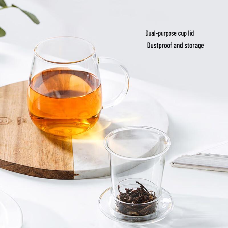Mushroom Glass Tea Infuser Cup
