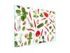 Glass Protective Plate for the Stove 70x52 Vegetables