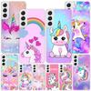 Pink Unicorn Rainbow Phnoe Case for Samsung Galaxy Note 20 Ultra 10 Pro 9 8 S10 Lite S9 Plus S8 + S7 Edge Unique Cover Coque Not
