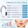 EMS Gesichtslifting Mikrostrom Doppelkinnentferner Gesichtsmasseur Vibration Straffung V-Form Gesichtslifting-Gerät