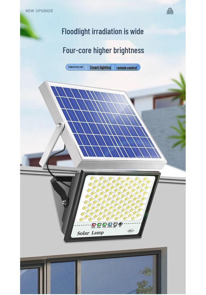 Waterproof Outdoor Solar Lamp - Super Bright Garden Light for Household and Stall Display