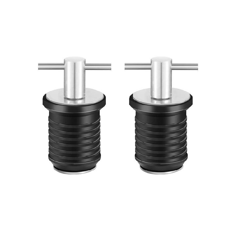 2 Pcs Kayak Drain Plug Rubber Scupper Plugs Drain Stopper T-Handle Drain Plug