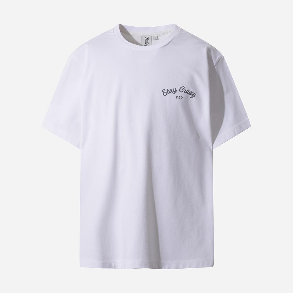 DOD Rabbit Graphic Short Sleeve T-Shirt (Off White 2)