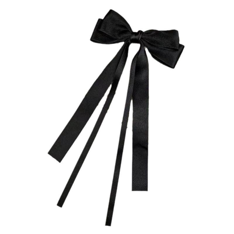 Fashion Fabric Ribbon Hair Bow Hairpin for Women Girls Hair Clips Solid Double Bow Top Clip Female Hair Accessories