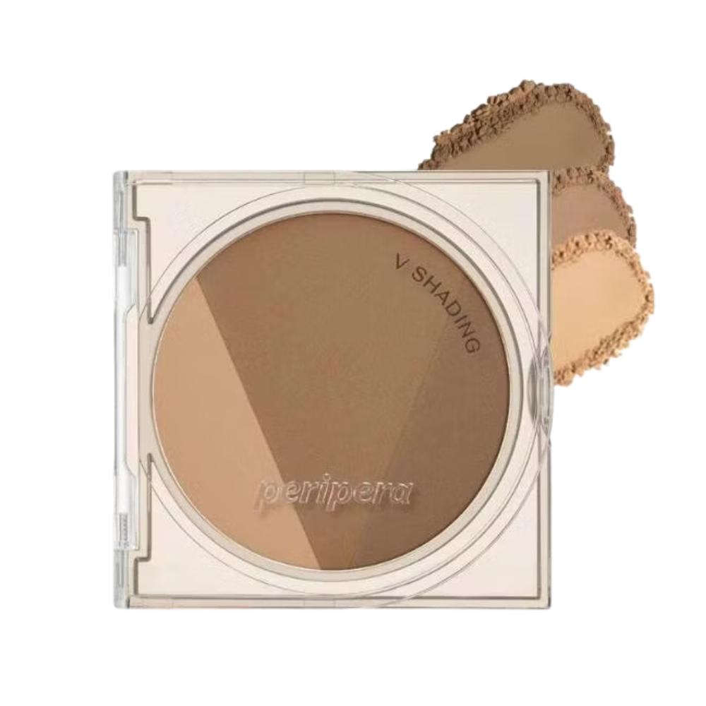 Peripera Ink V Shading NY #02 Deep Brown, 9,5 g – konturerende bronzer i en varm brunfarge