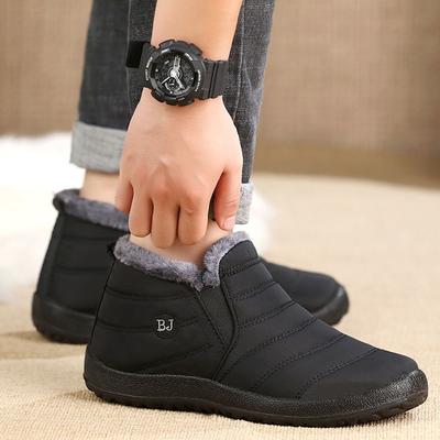 Warme Schneestiefel Herren Plateau Herren Winterstiefel Lässige Stiefeletten für Herren Unisex Knöchelstiefel Wasserdichtes Schuhwerk Arbeitsschuhe Herren