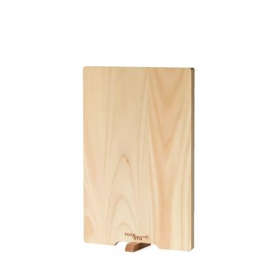 TOSARYU SHIMANTO HINOKI Jednoduchá hinoki krájacia doska so stojanom Vyrobené v Japonsku (S) 28x18x1,5cm