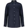 Spasso Mens Linen Long-Sleeved Shirt