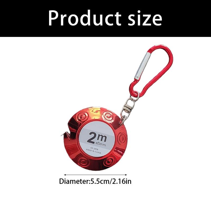 Ergonomic Design Innovative 2 Meter Flying Saucers Design Retractable Measuring Tape Ruler ABS Material And Steel Blade
