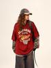 Women's Retro Patchwork Round Neck Long Sleeve Casual T-Shirt