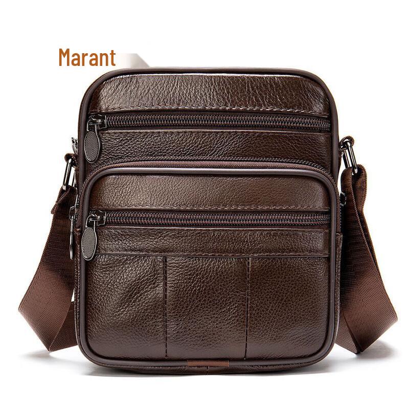 Maluante Men s Genuine Leather Crossbody Shoulder Bag