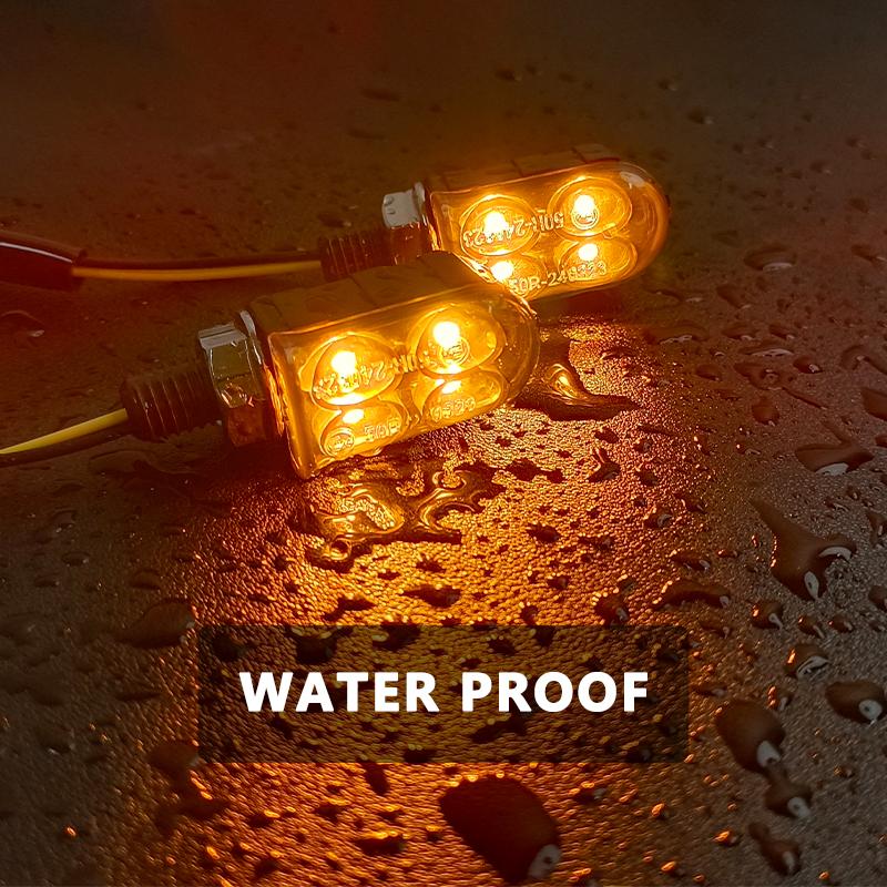 SEAMETAL Motorcycle LED Turn Signal Lights Motorcycle Blinker Motorcycle Accessories