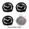AAEW1 4 vnt. Automobilio rato stebulės dangtelis ABS medžiaga Automobilio ratlankio centrinis dangtelis Mazda Speed 2 3 5 6 Atenza CX5 CX8 CX80 CX70 CX90 MX5 CX3 MX30 CX60 CX30