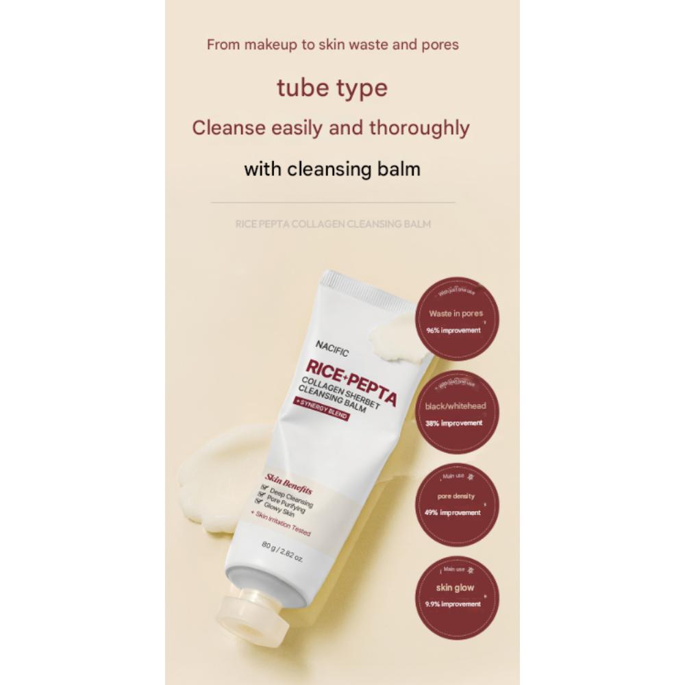 NACIFIC Rice Pepta Collagen Sorbet Cleansing Balm (80g)