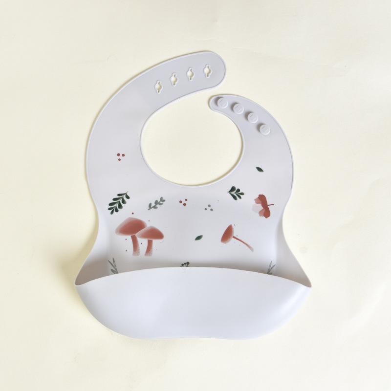 Food Grade Silicone Baby Eating Bibs Easy to Clean Baby Bibs Drool Towels Waterproof Children Silicone Drool Bibs
