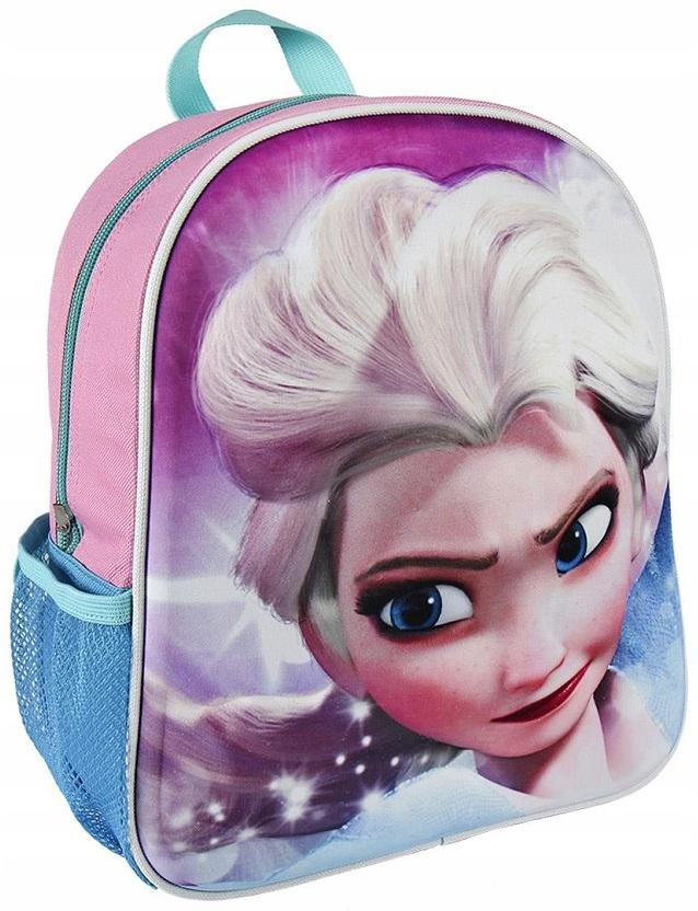 Plecak Dziecięcy Do Przedszkola Z Efektem 3D Kraina Lodu Elsa Frozen 31Cm